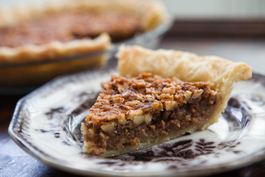 Walnut maple pie