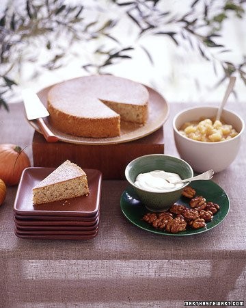 Walnut-olive oil cake