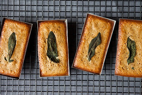 Walnut sage financiers