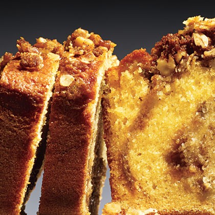 Walnut streusel bread