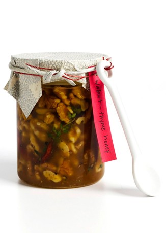 Walnut-thyme honey