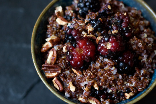 Warm and nutty cinnamon quinoa