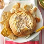 Warm bacon cheese spread