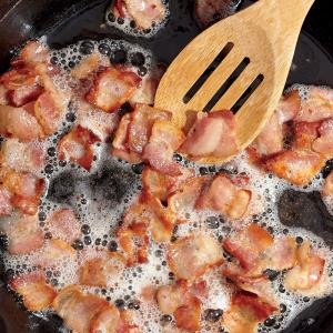 Warm bacon vinaigrette