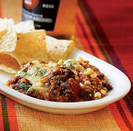 Warm black bean & chipotle dip