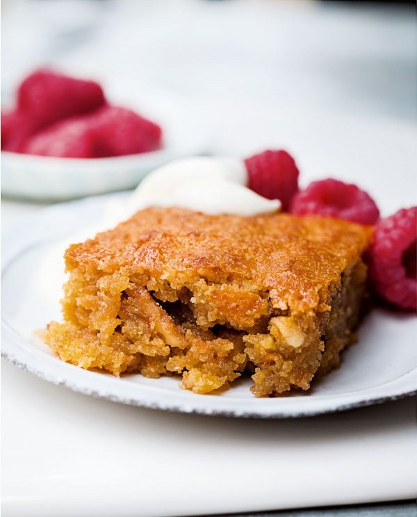 Warm blondie pudding