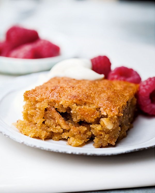 Warm blondie pudding
