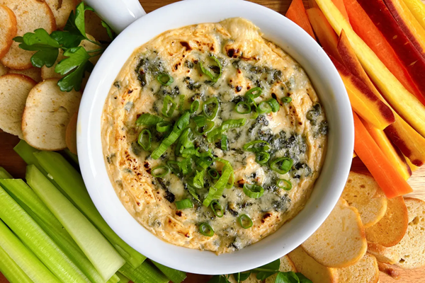 Warm blue cheese dip