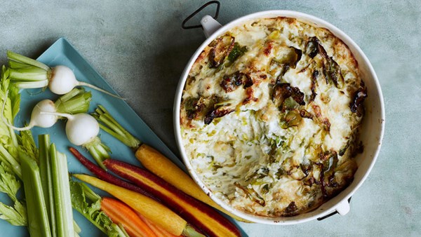 Warm Brussels-sprout dip