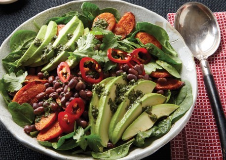 Warm carrot and adzuki bean salad