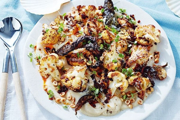 Warm cauliflower & chorizo salad