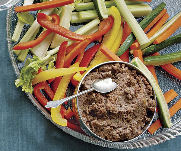 Warm chicken pâté