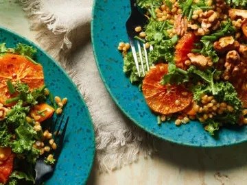 Warm citrus salad