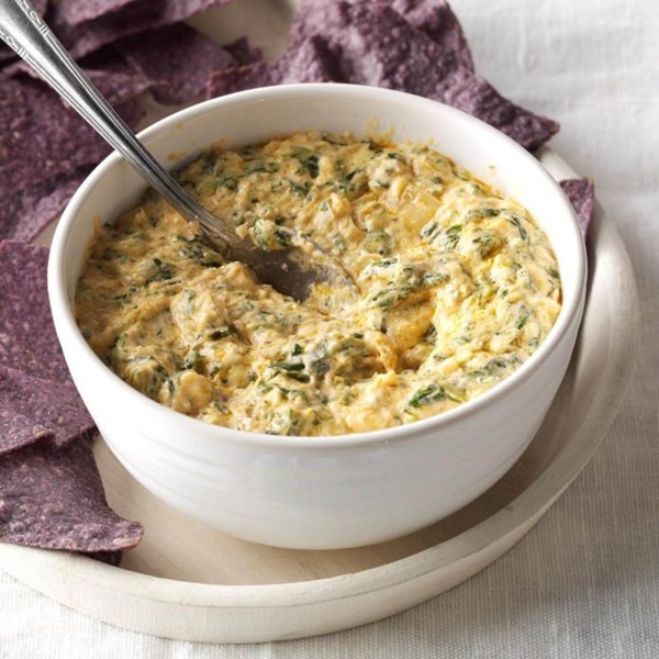 Warm crab & spinach dip