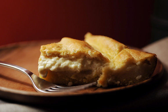 Warm custard spoon bread 