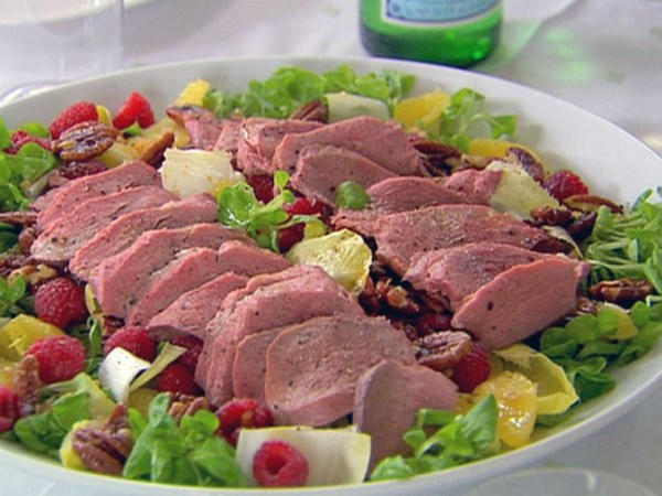 Warm duck salad