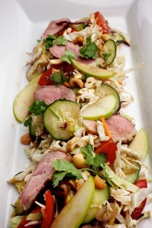 Warm duck salad