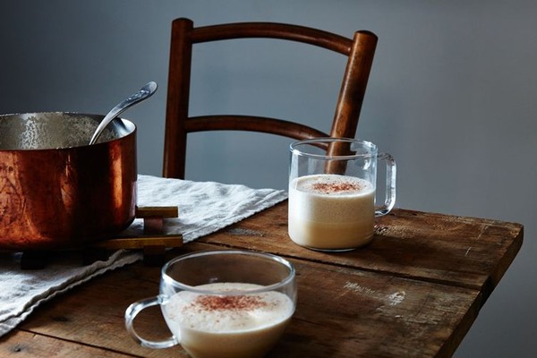 Warm eggnog