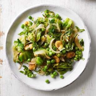 Warm fava bean & escarole salad (Scafata)