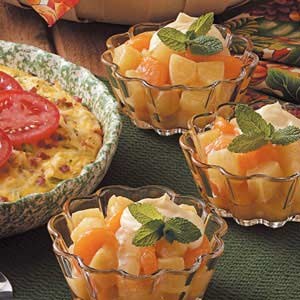 Warm fruit compote