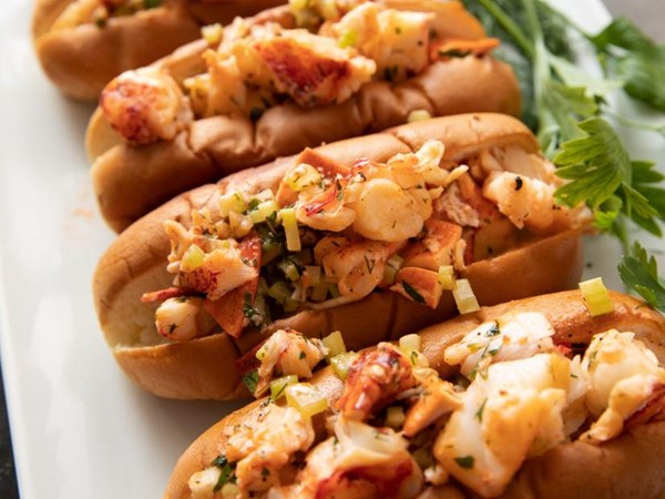 Warm lobster rolls