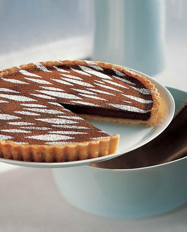 Warm mocha tart