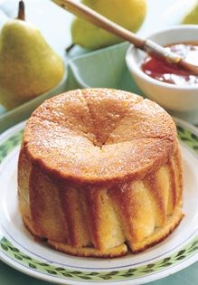 Warm pear charlotte