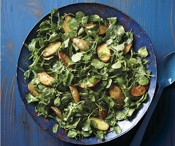 Warm potato and watercress salad