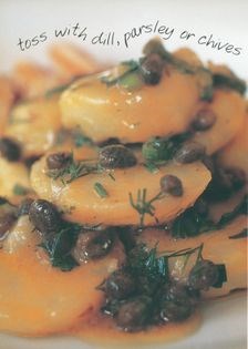 Warm potatoes and capers