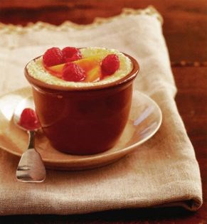 Warm ricotta soufflé pudding (Timballo di ricotta)