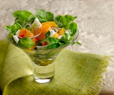Warm salad of cod and oranges (Ensalada tibia de bacalao con naranjas)
