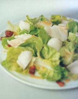 Warm skate and bacon salad