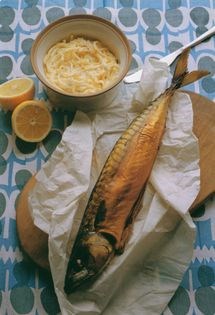 Warm smoked mackerel with celeriac rémoulade
