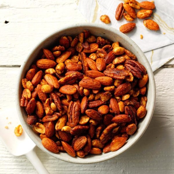 Warm spiced nuts