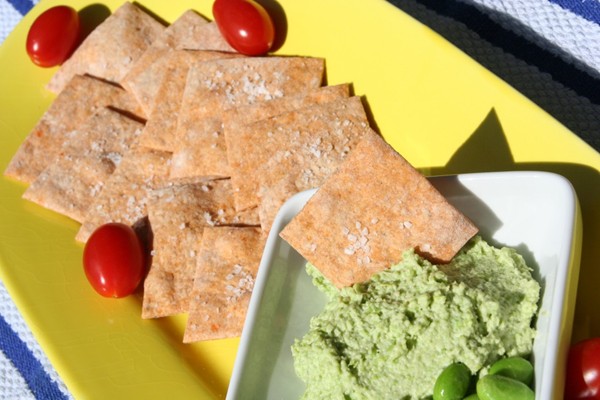 Wasabi edamame schmear