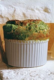 Watercress & Gruyère soufflé