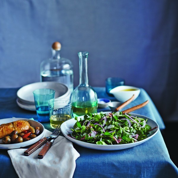 Watercress and celery salad
