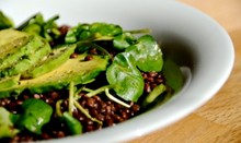 Watercress and lentil salad in citrus dressing