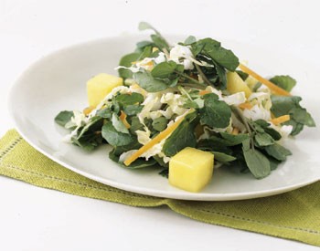 Watercress and mango salad