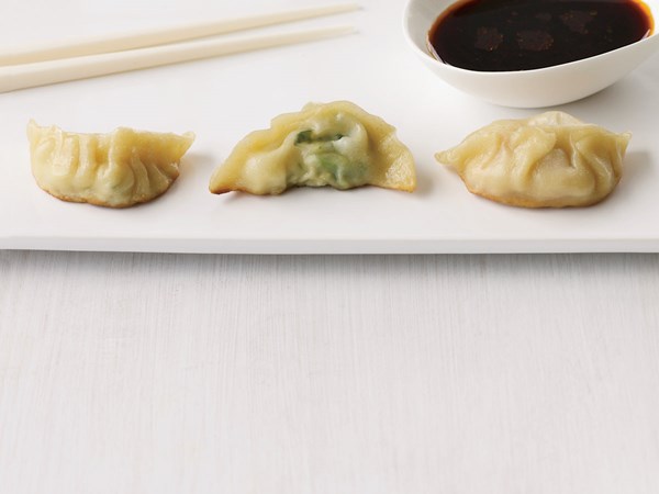 Watercress and tofu dumplings
