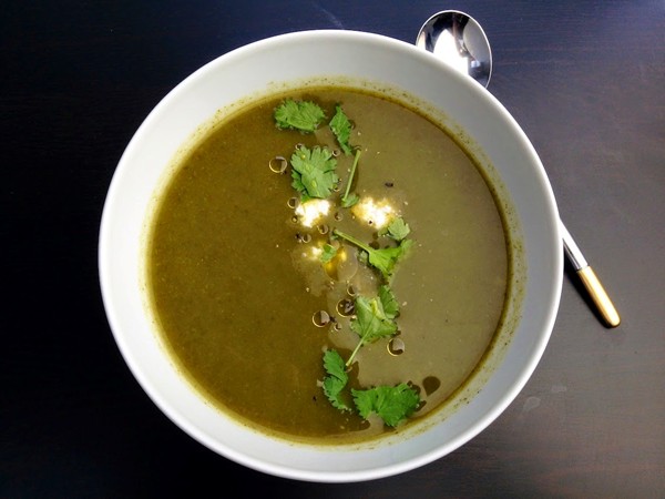 Watercress and turnip soup
