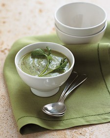 Watercress-cauliflower soup