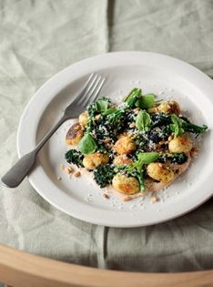 Watercress gnudi