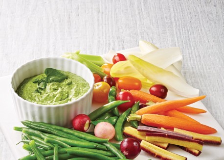 Watercress green goddess dip