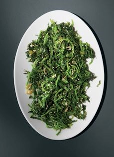 Watercress namul (Mulnaeng-e namul)