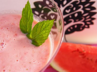 Watermelon & strawberry smoothie