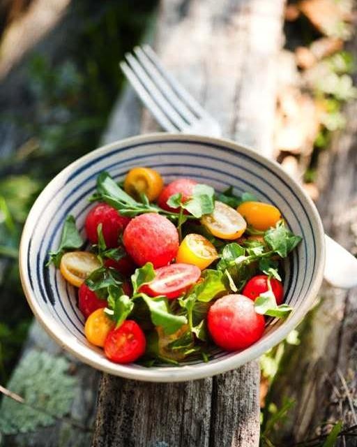 Watermelon & tomato salad