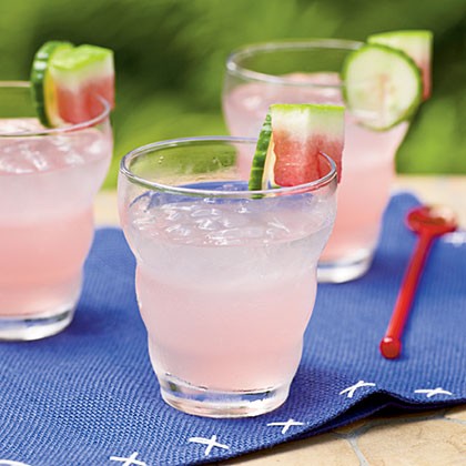Watermelon and cucumber tonic