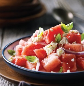 Watermelon and feta salad