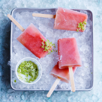 Watermelon and lime daiquiri popsicles 